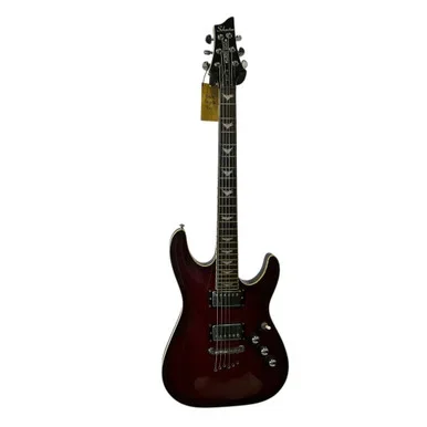 Used Schecter C-1+ Modern Metal Electric Guitar Red 6-String