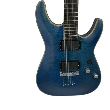 Used Schecter C-1 PLATINUM Super S Electric Guitar Blue 6-String