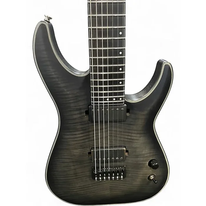 Used Schecter Guitar Research KM7 Trans Charcoal Solid Body Electric Guitar Trans Charcoal
