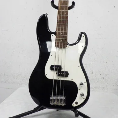 Used Squier AFFINITY PRECISION BASS P Type Bass Guitar Black 4-String