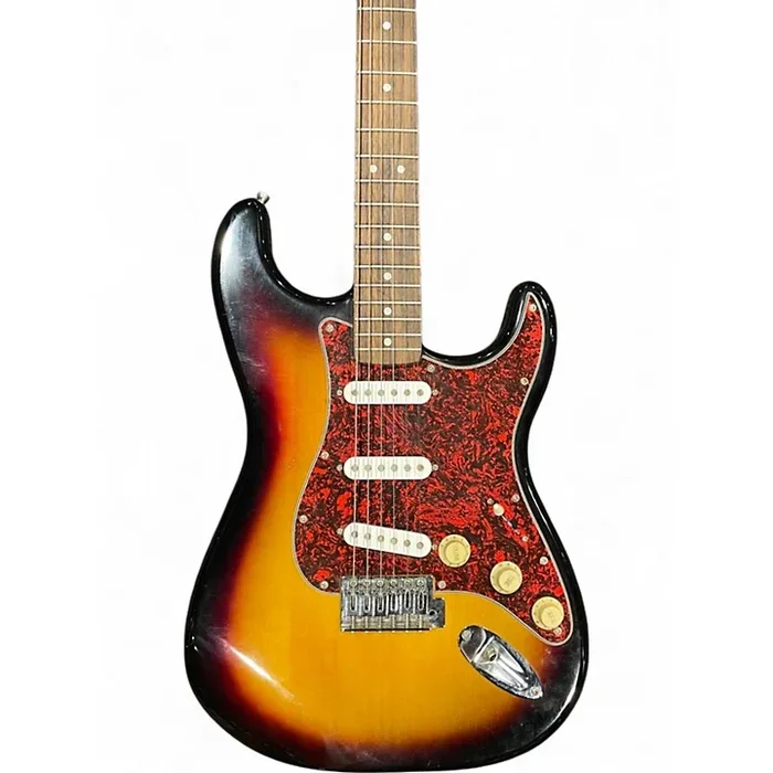 Used Squier Standard Stratocaster 3 Tone Sunburst Solid Body Electric Guitar 3 Tone Sunburst