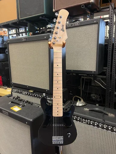 Used WINZZ MINI S-TYPE Electric Guitar Black 6-String