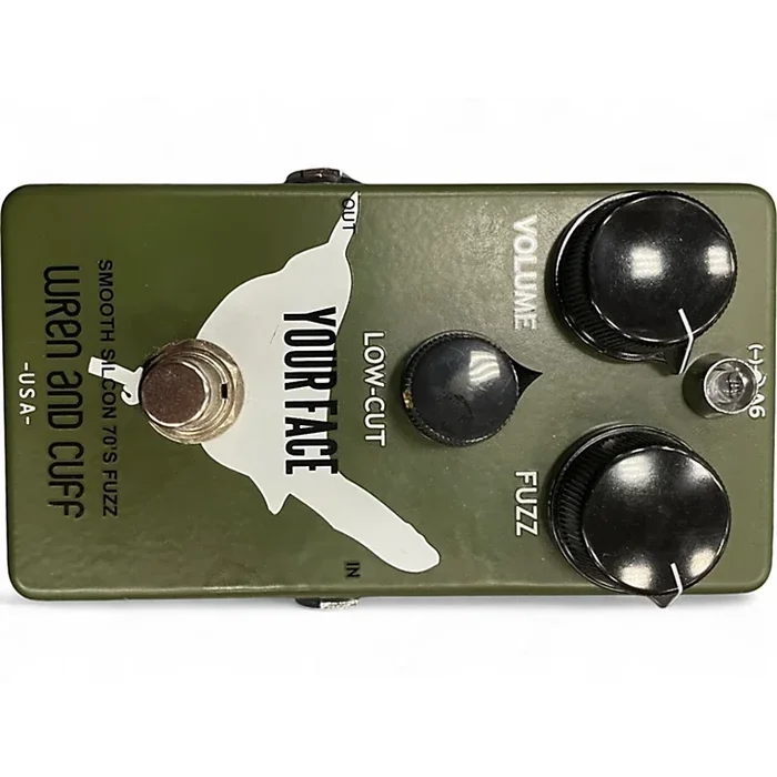 Used Wren And Cuff YOUR FACE ARMY GREEN Effect Pedal