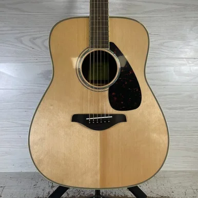 Used Yamaha FG830 Solid Top Acoustic Guitar Natural