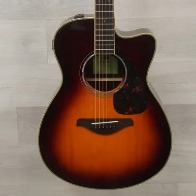 Used Yamaha FSX830C Solid Top Acoustic Guitar Sunburst