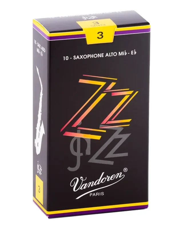 Vandoren Alto Sax ZZ Reeds Strength 3; Box of 10