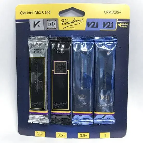 Vandoren Bb Clarinet V.12 Reeds Strength 3.5+; 10 in Box