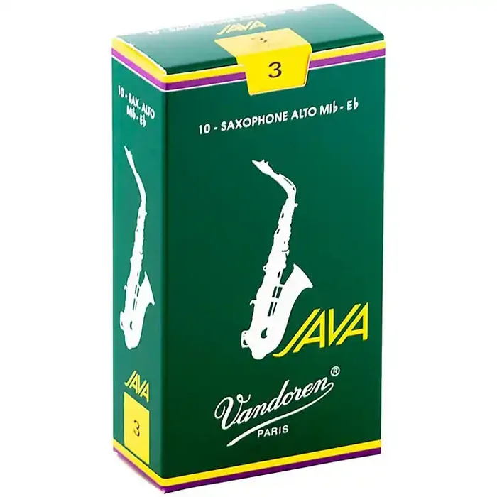 Vandoren JAVA Alto Saxophone Reeds Strength – 3, Box of 10 Guitar Center
