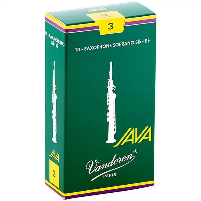 Vandoren JAVA Soprano Saxophone Reeds Strength 3, Box of 10 Guitar Center