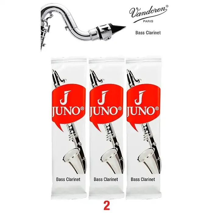 Vandoren JUNO Bass Clarinet, 3 Reed Card 2 Guitar Center