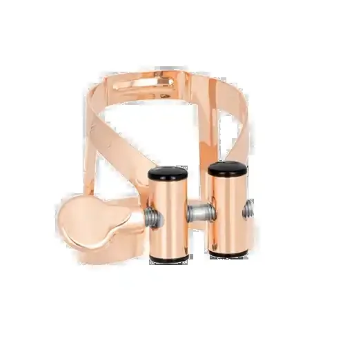 Vandoren M O Ligature and Plastic Cap for Bass Clarinet; Pink Gold