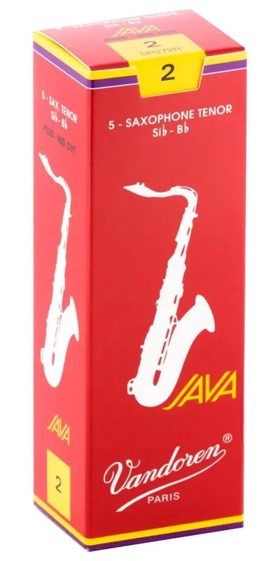 Vandoren Tenor Sax Java Red Reeds Strength 2; Box of 5