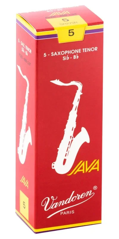 Vandoren Tenor Sax Java Red Reeds Strength 5; Box of 5