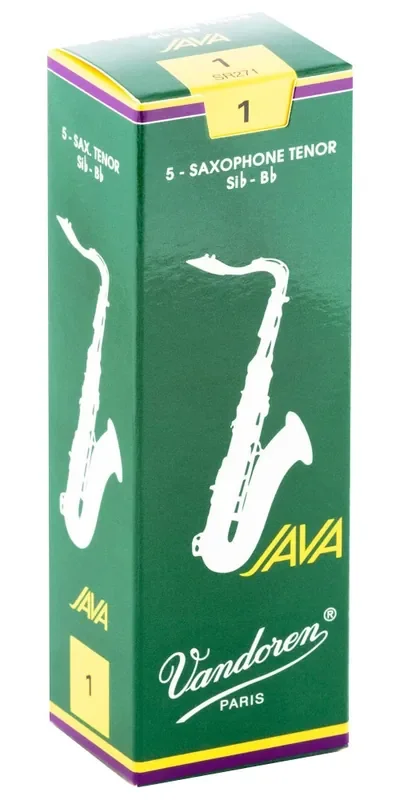 Vandoren Tenor Sax Java Reeds Strength 1; Box of 5