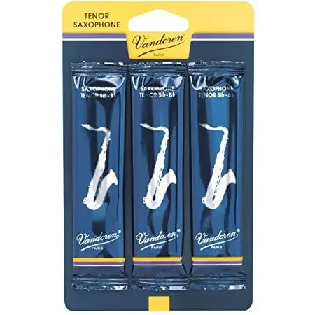 Vandoren Tenor Sax Traditional Reeds Strength 2; 3 Card