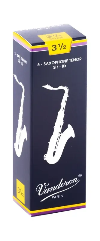 Vandoren Tenor Sax Traditional Reeds Strength 3.5; Box of 5