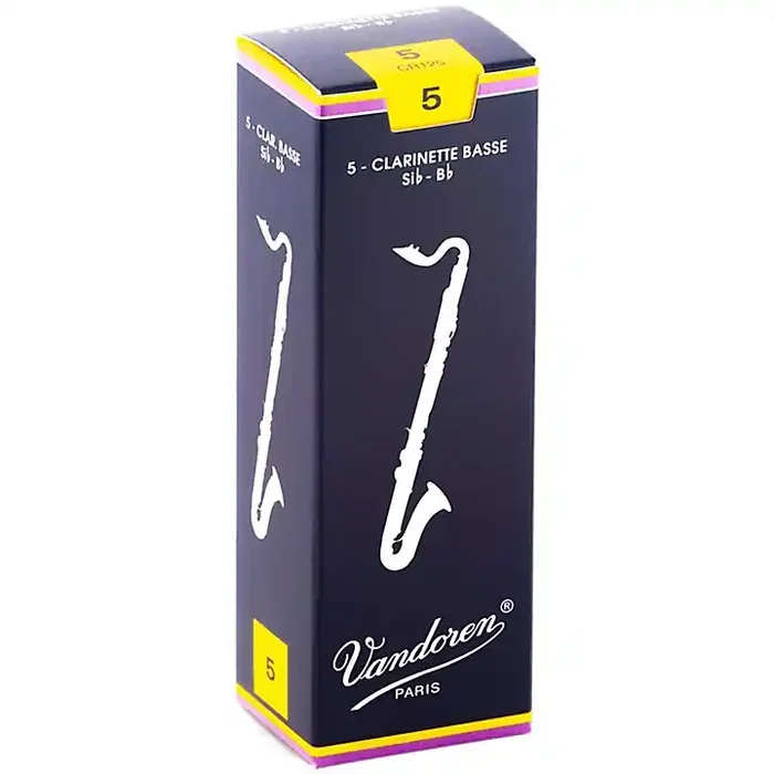 Vandoren Traditional Bass Clarinet Reeds Strength 5 Box of 5 Guitar Center