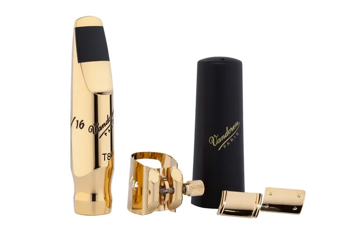 Vandoren V16 Metal Series Tenor Saxophone Mouthpiece with Optimum Ligature and Cap; Medium Chamber; T8M