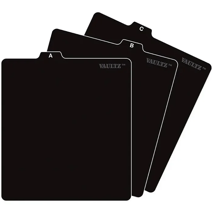 Vaultz CD File Folder Guides Black Guitar Center