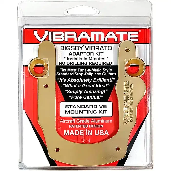 Vibramate V5 Standard Mounting Kit, Gold Guitar Center