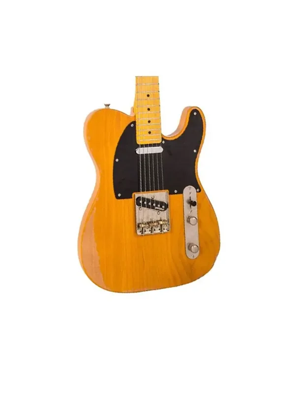 Vintage Icon Series V52 Distressed SS Electric Guitar – Butterscotch