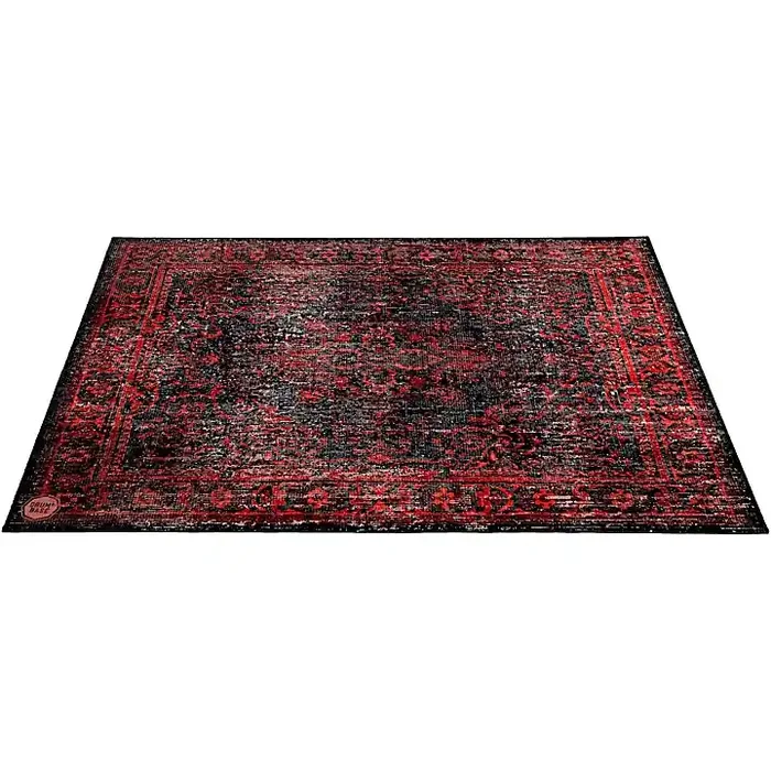 Vintage Persian-Style Stage Rug Black Red 6 x 5.25 ft. Guitar Center