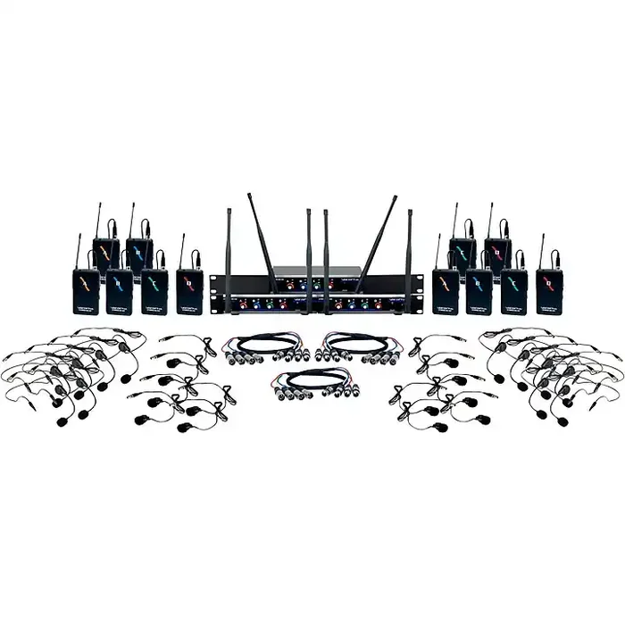 VocoPro USB-PLAY-12 12-Channel Wireless Headset/Lapel Mic System with USB Interface Package, 902-927.2mHz Guitar Center