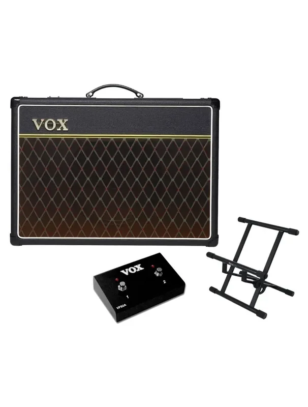 Vox AC15C1 + Gator Frameworks Amp Stand + Footswitch