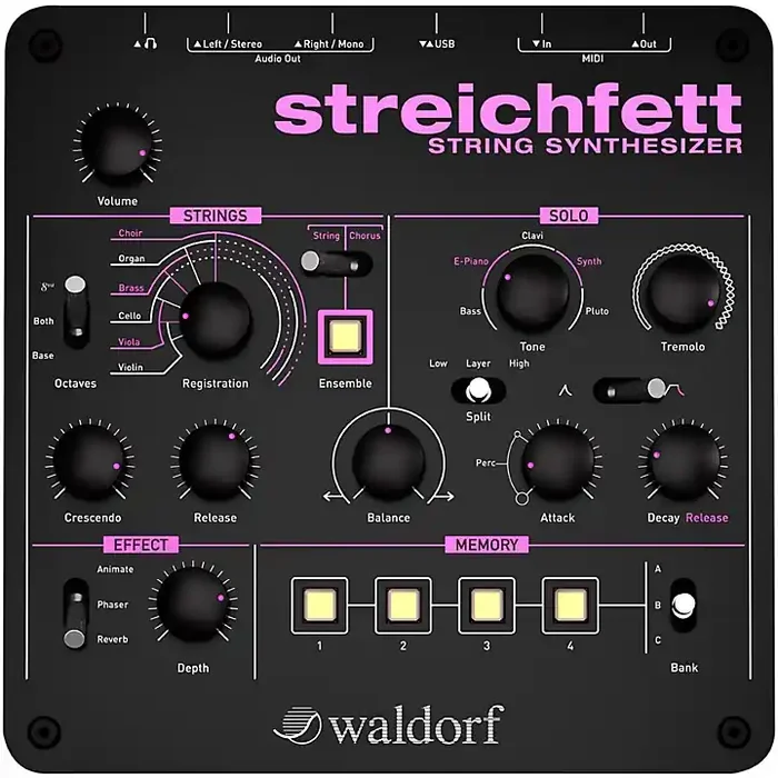 Waldorf Streichfett Desktop Synthesizer Guitar Center