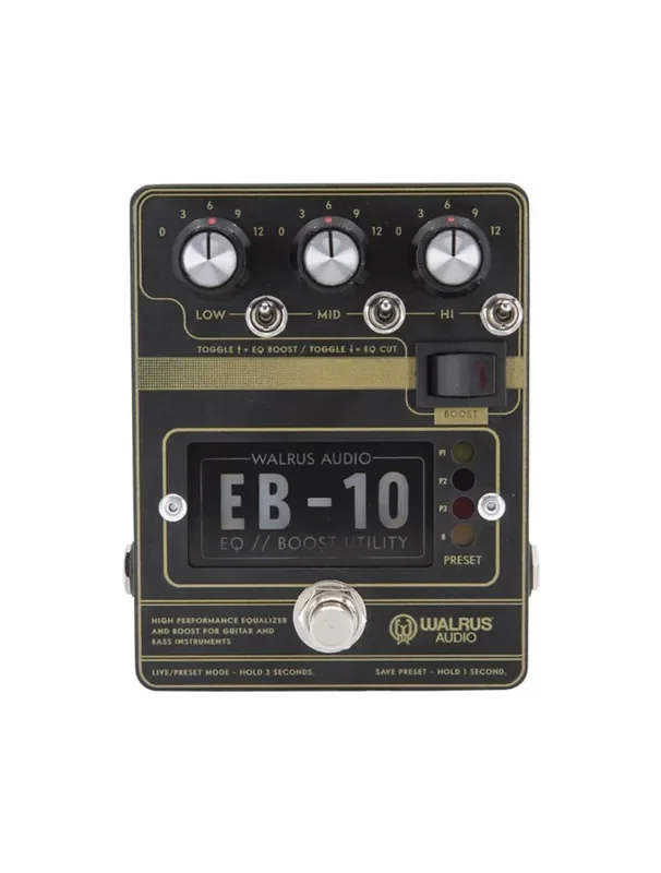 Walrus Audio EB-10 Preamp/EQ/Boost Pedal (Black)