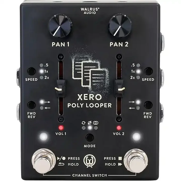 Walrus Audio Xero Polylooper Dual-Channel Looper Pedal Black Guitar Center