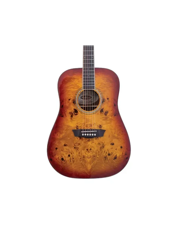Washburn Deep Forest Burl Dreanought A/E Guitar – Amber Fade