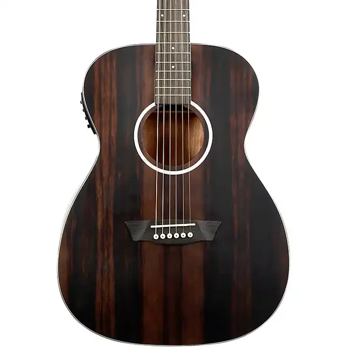 Washburn Deep Forest Ebony FE Acoustic-Electric Guitar Natural Matte Guitar Center