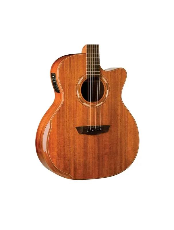 Washburn WCG55CE-O Comfort Deluxe 55 Series Koa Cutaway A/E Guitar