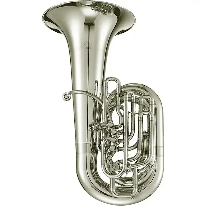 XO 1680L Professional Series 5-Valve 4/4 CC Tuba Silver plated Yellow Brass Bell Guitar Center