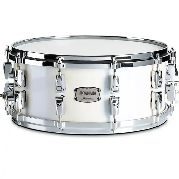 Yamaha Absolute Hybrid Maple Snare Drum 14 x 6 in. Polar White Guitar Center