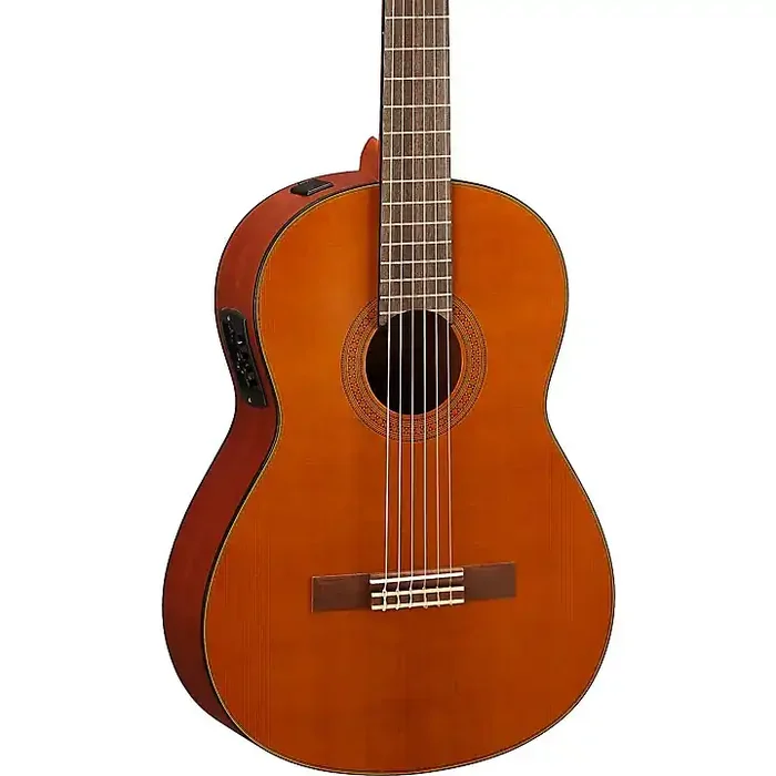 Yamaha CGX122MC Cedar-Nato Classical Acoustic-Electric Guitar Natural Guitar Center