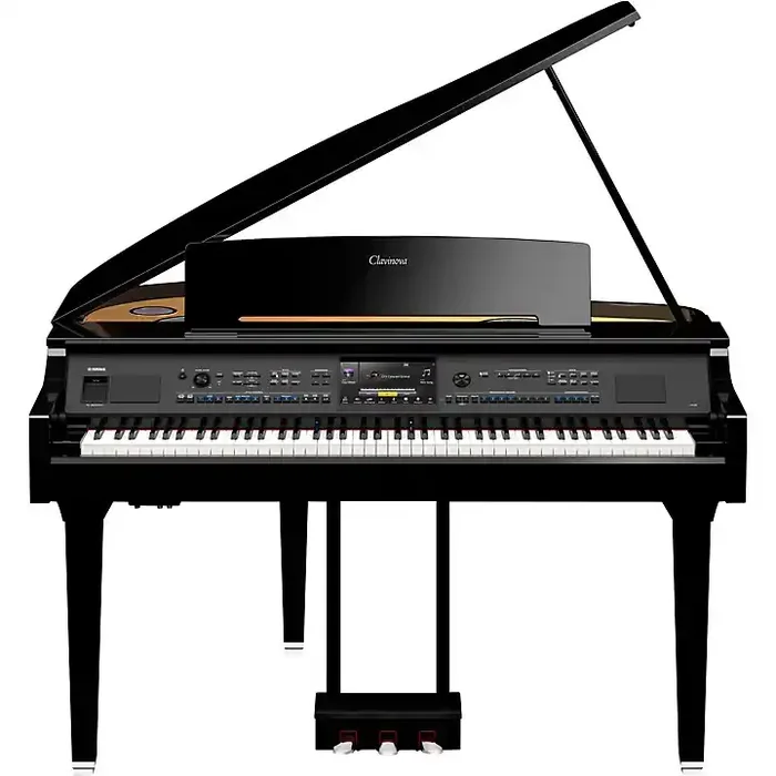 Yamaha Clavinova CVP-909 Digital Grand Piano With Bench Polished Ebony Guitar Center