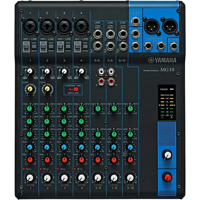 Yamaha MG10 10-Channel Mixer Guitar Center