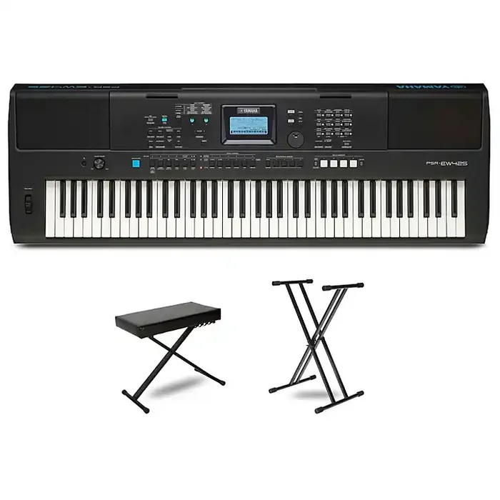 Yamaha PSR-EW425 High-Level Portable Keyboard Package Essentials Package Guitar Center