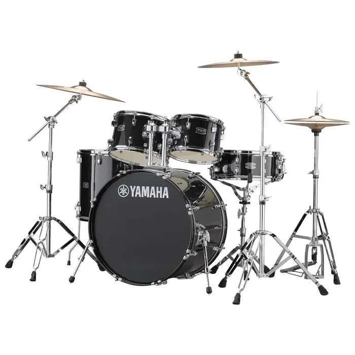 Yamaha Rydeen 5-Piece Shell Pack With 22″ Bass Drum Black Glitter