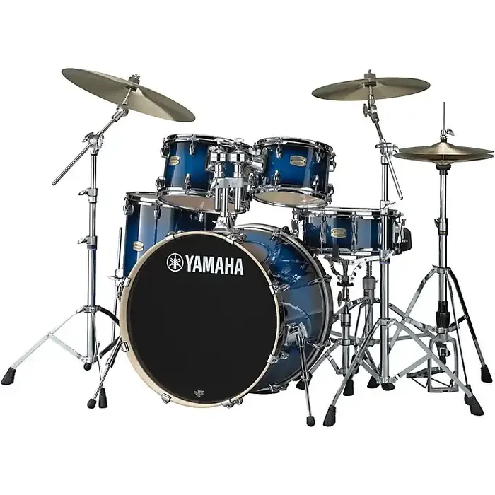 Yamaha Stage Custom Birch 5-Piece Shell Pack With 22″ Bass Drum Deep Blue Sunburst Guitar Center