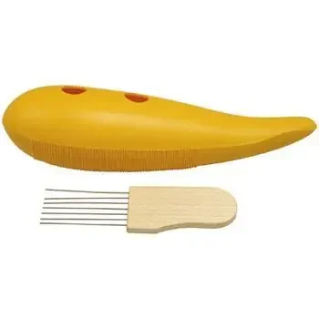 Yellow Plastic Guiro