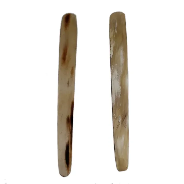 Zaza – Pair of Cow Horn 120mm White – Oud Risha / Reeshe / Plectrum / Pick (Two Plectrum)