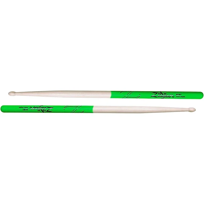 Zildjian Maple Green DIP Drum Sticks 5B Wood